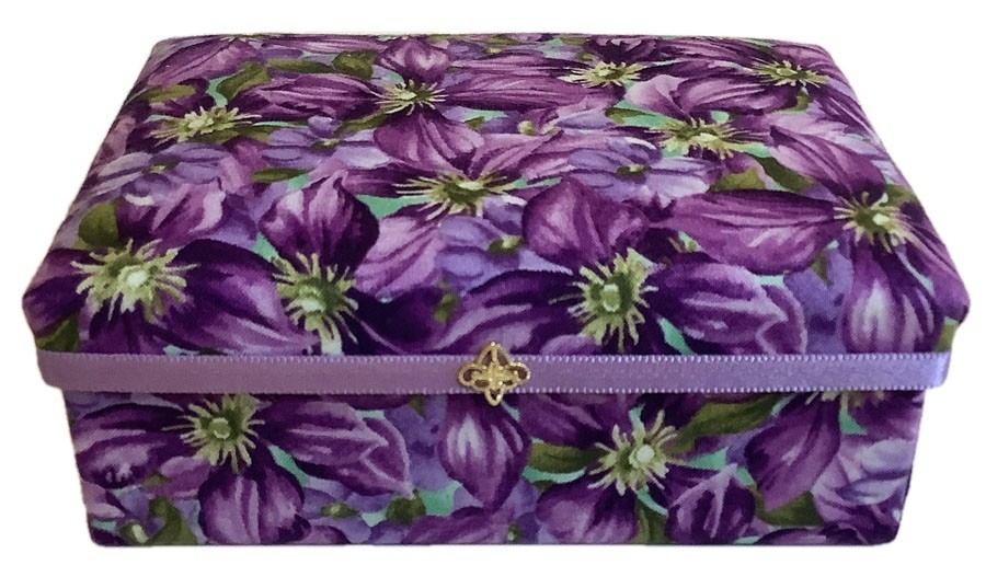 Bright Purple Flowers Gift Box