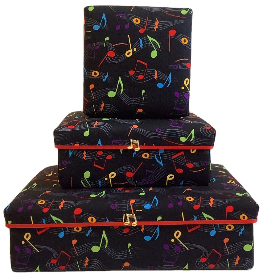 Colorful Music Notes Gift Box