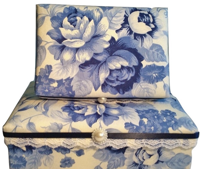 Delicate Blue Floral Gift Box