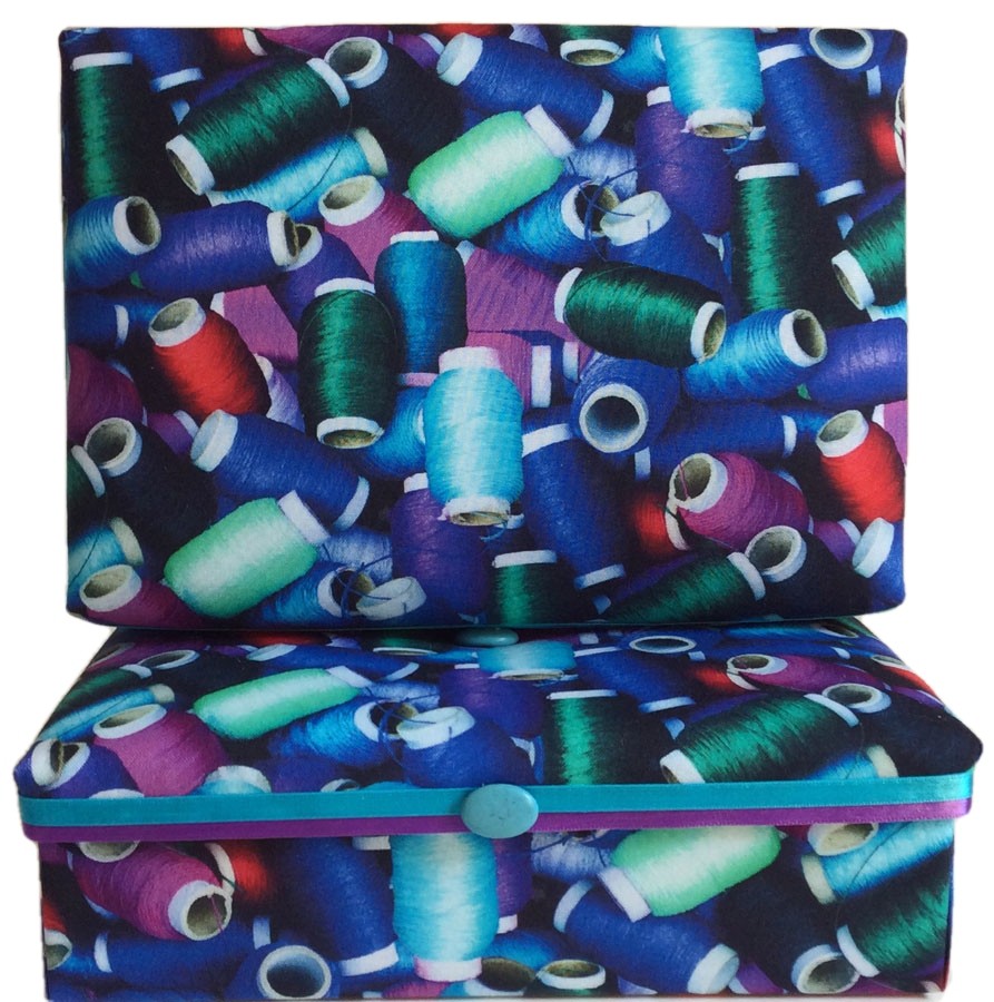 Colorful Spools of Thread Gift Box