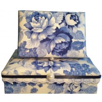 Delicate Blue Floral Gift Box
