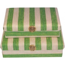 Green Striped Gift Box