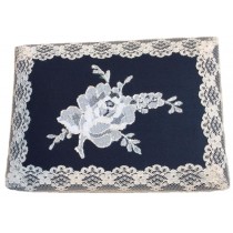 Lacy Navy Blue Floral