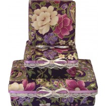 Purple Victorian Floral Gift Box